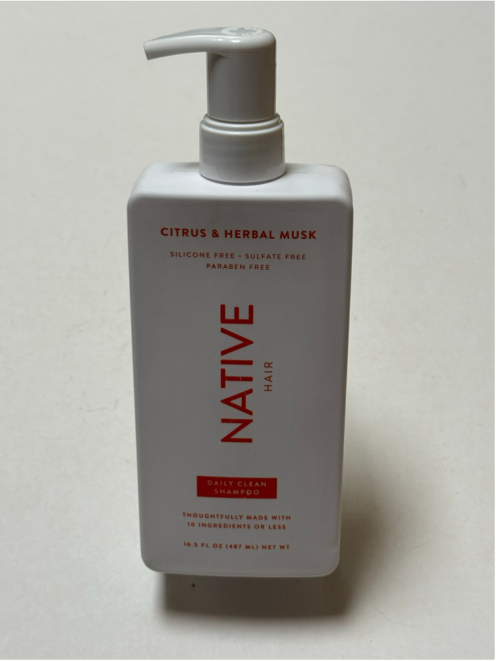 Native Hair Citrus & Herbal Musk Daily Clean Shampoo 16.5 fl oz NEW
